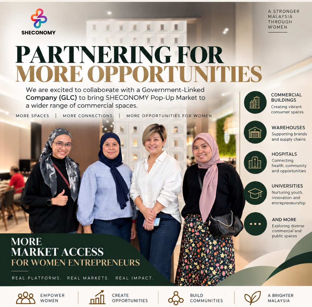 Sheconomy Pop-Up Market partnership with women entrepreneurs